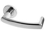 Juno Stainless Steel Designer Lever on Rose
